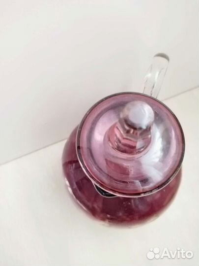 Кувшин СССР лзхс Марганцевое Цветное стекло