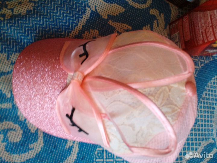 Бейсболка для девочки розовая новая