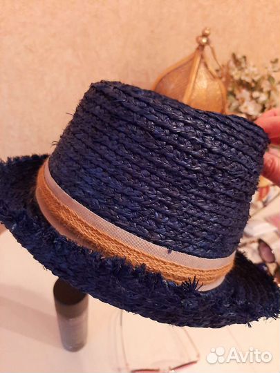Шляпа из натуральной соломки