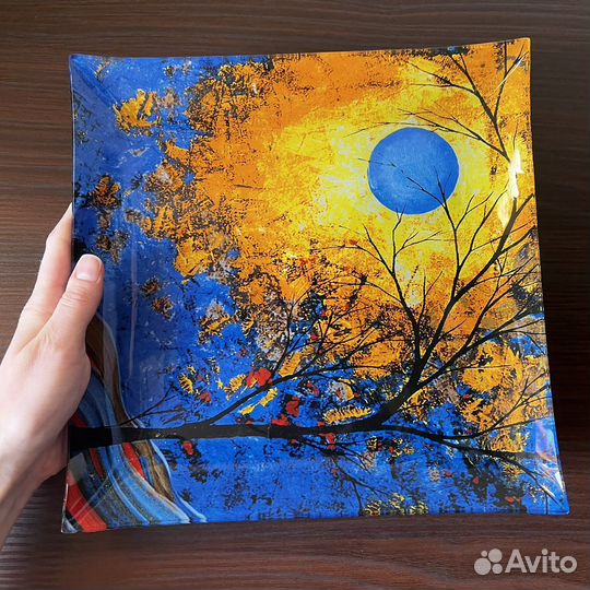 Квадратные тарелки «времена года»