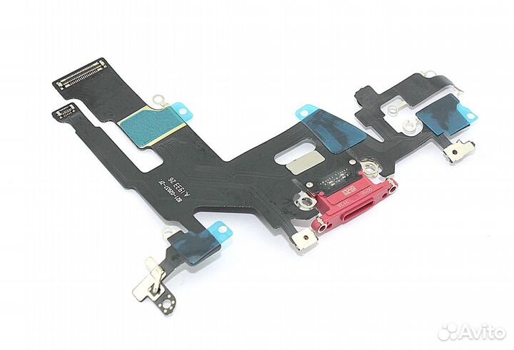 Шлейф разъема питания для iPhone 11 красный