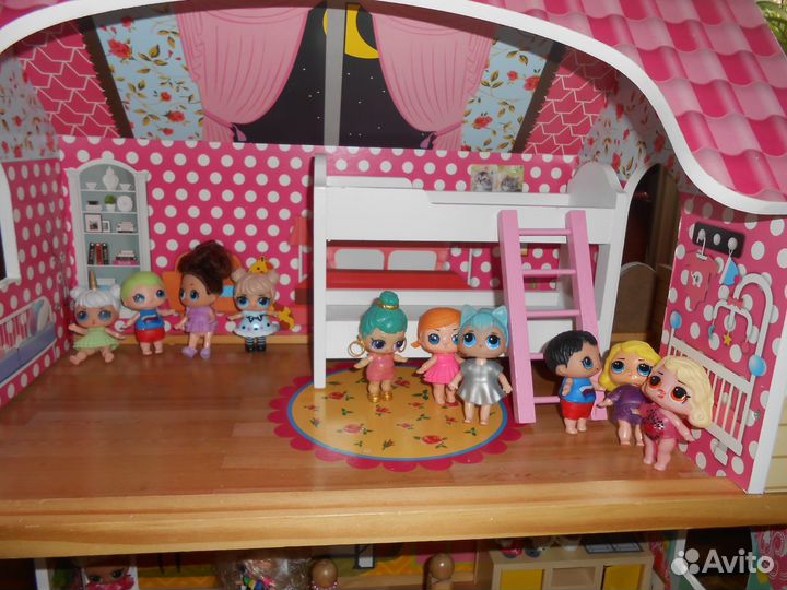 Дом для кукол Demi Star с мебелью и куклами Лол