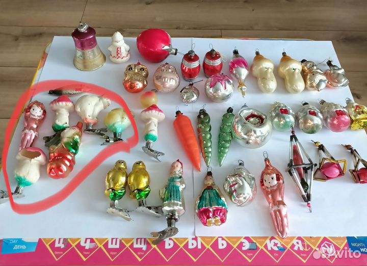 Елочные игрушки.Цена за все что на фото
