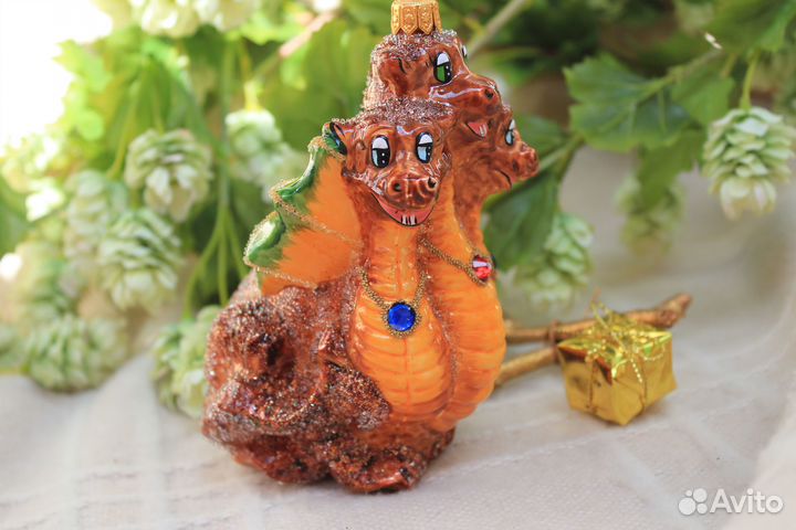 Елочные игрушки Irena Дракон трехглавый