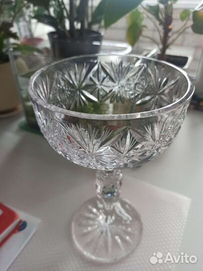 Конфетница хрусталь СССР