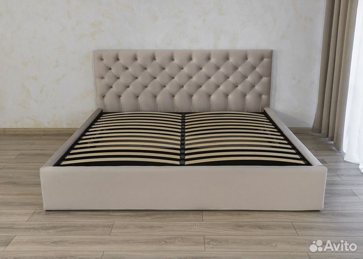 Кровать новая 180х200 кофе велюр Барокко