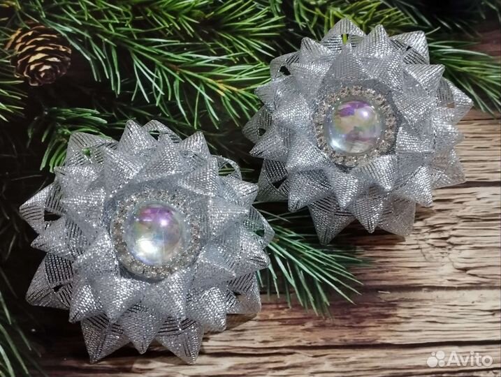 Серебряные бантики