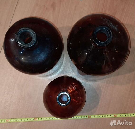 Бутыли аптечные, коричневое стекло