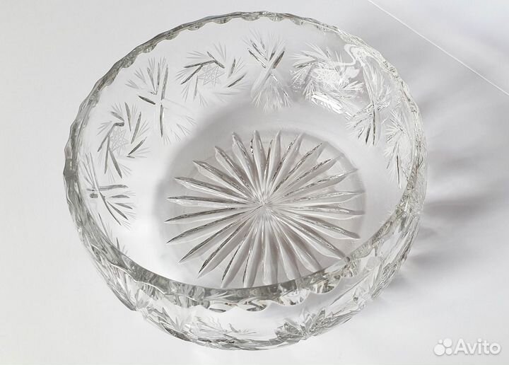 Хрустальная ваза салатница, конфетница СССР