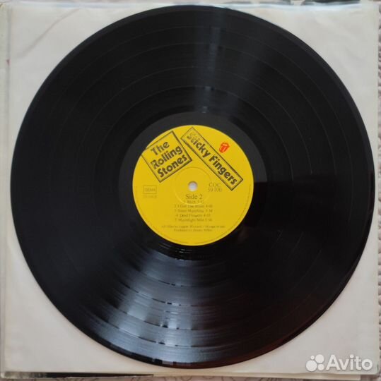 Rolling Stones Sticky Fingers, Zip cover, винил