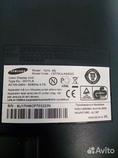 Мониторы acer V226 MGL, ViewSoniс, Samsung 721N