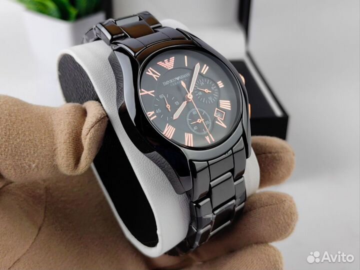 Часы мужские Emporio Armani керамические черные