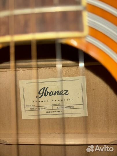 Акустическая гитара ibanez