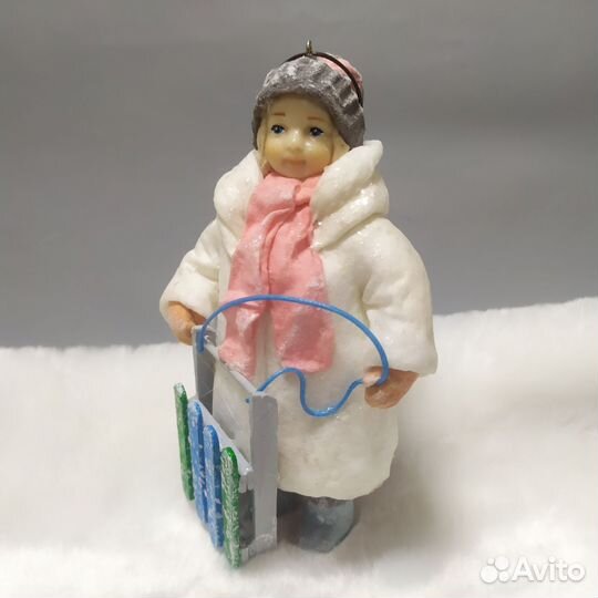 Ватная ёлочная игрушка