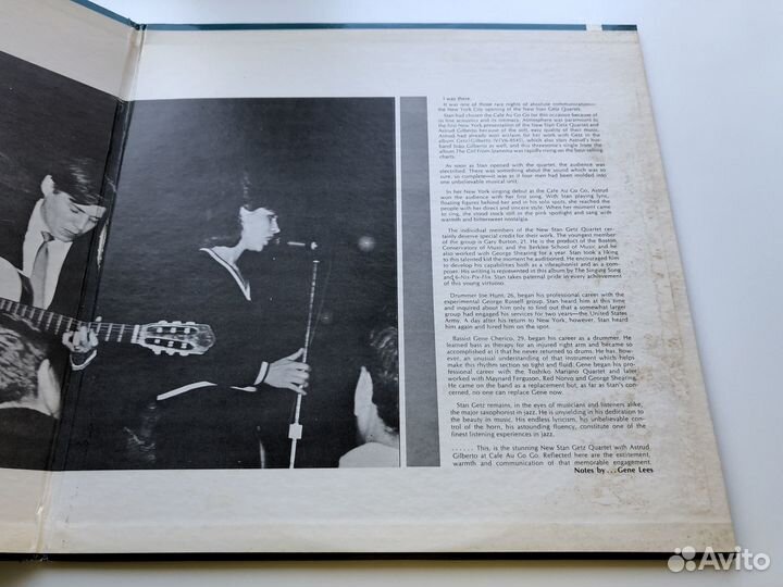 LP Getz Au Go Go 1964 винил US оригинал Van Gelder