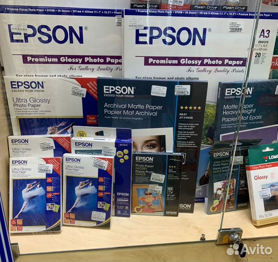 Бумага Epson оригинал список