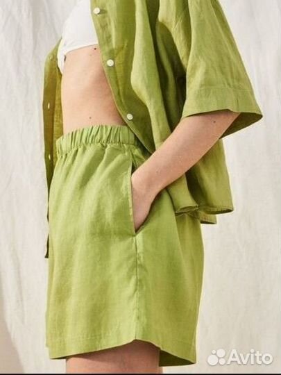 Шорты лён новые h&m