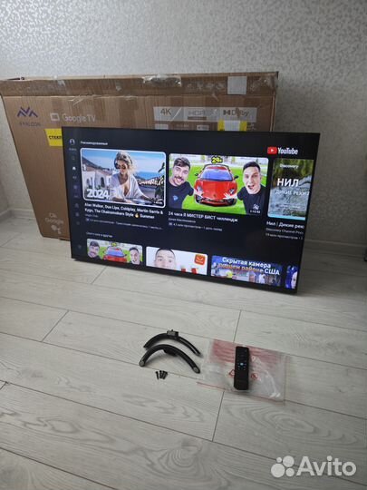 SMART TV 43 дюйма (108см), Яндекс.тв, Алиса, новый