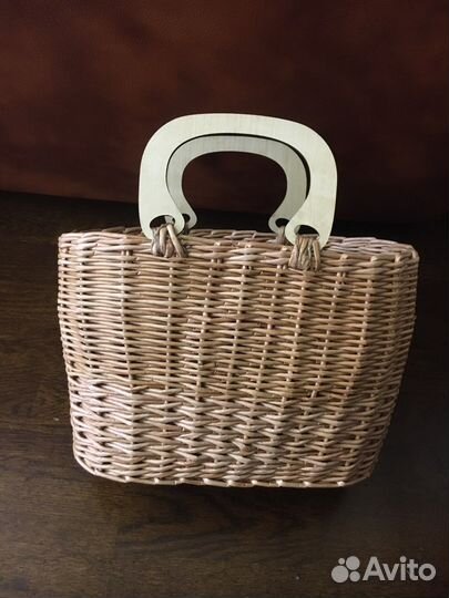 Корзина сумочка плетеная