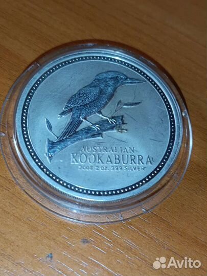 Монета серебряная 2 доллара