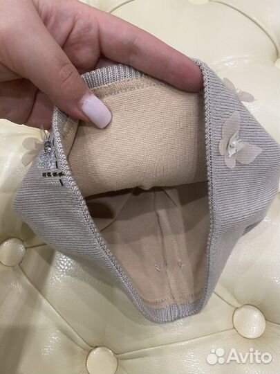 Шапка для девочки демисезонная