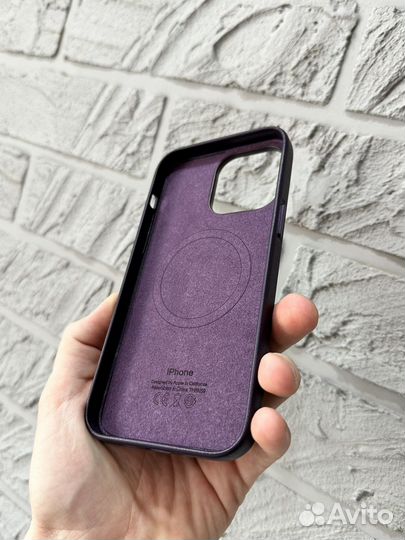 Кожаный чехол на iPhone 14 Pro Max MagSafe