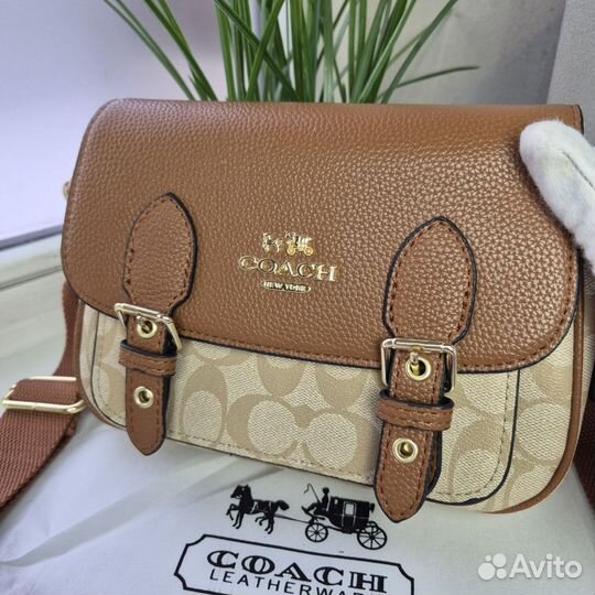 Сумка новая Coach Lucy люкс коричневая