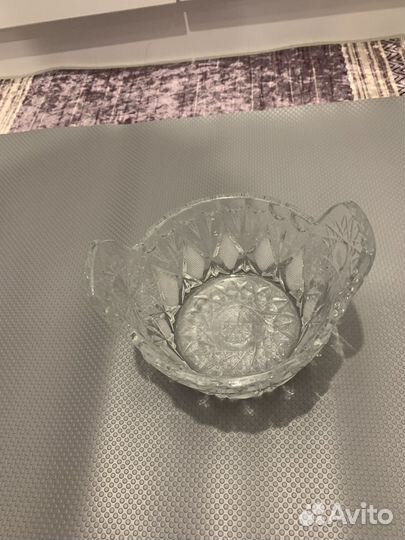 Хрустальная ваза, салатник СССР, новая