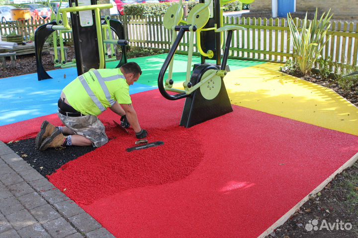 Покрытия из резиновой крошки