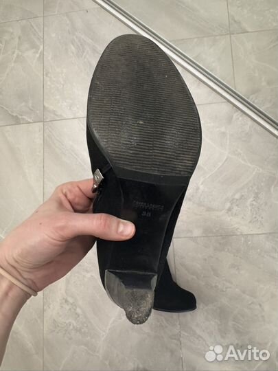 Ботильоны натуральная замша 38