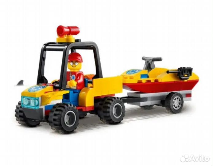 Lego city пляж спасатель вездеход оригинал