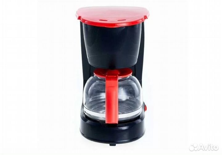 Кофеварка Василиса черный с красным кв1-600