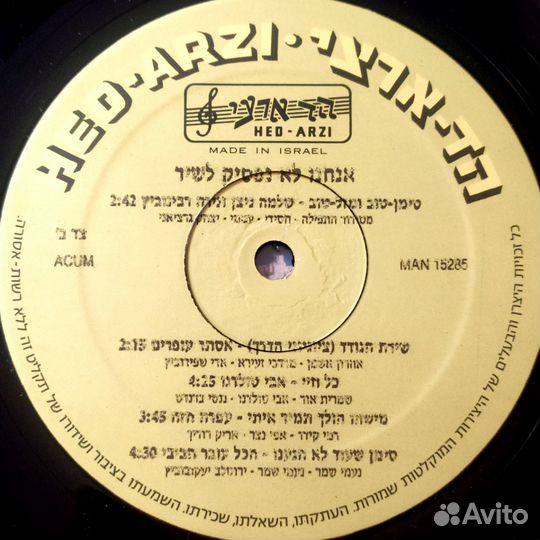 LP Anachnu Lo Nafssik Lashir 1987