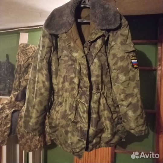 Бушлат в камуфляже орех