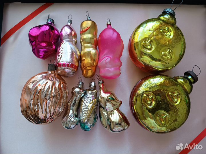 Елочные игрушки СССР советские фигурки