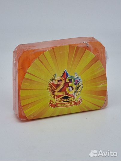 Мыло ручной работы Персик 100гр с 23 февраля