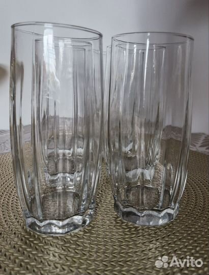 Набор стаканов для воды стекло 6шт