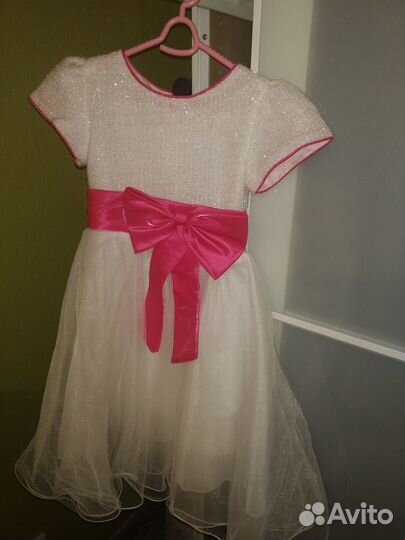 Белое платье для девочки 98