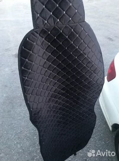 Накидки на сидения чехлы велюр алькантара