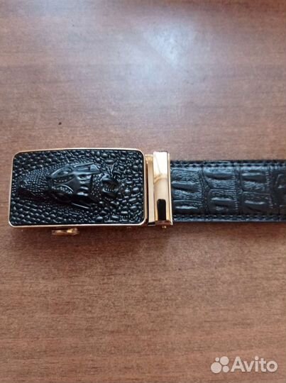 Мужской кожаный ремень новый