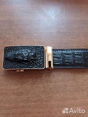 Мужской кожаный ремень новый