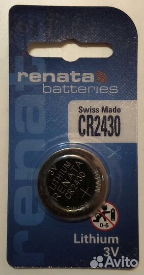 Литиевые батарейки renata