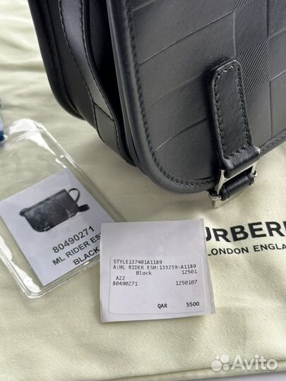 Сумка Burberry messenger rider black оригинал