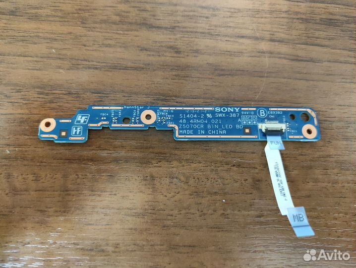 Плата кнопки включения Sony vaio SVE17, SVE171