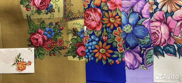 Павловопосадский платок шерсть изразец и др