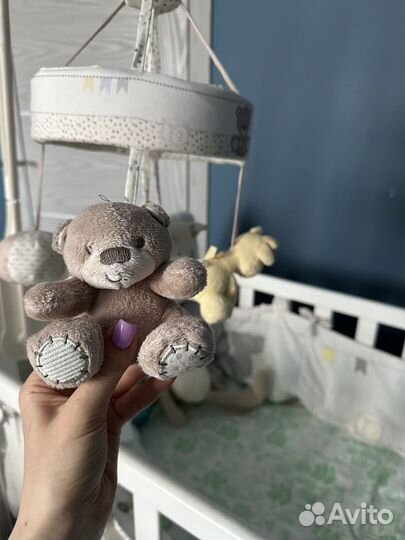 Мобиль и бортики mothercare медведи