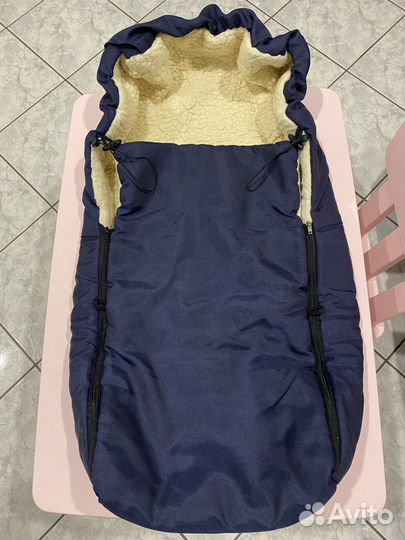 Очень тёплый конверт в коляску (зима)