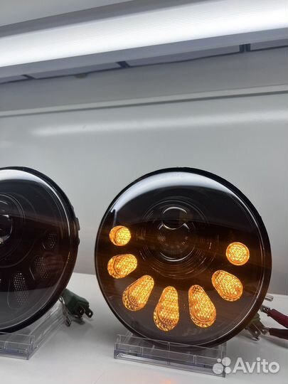 Светодиодные фары на ниву monster