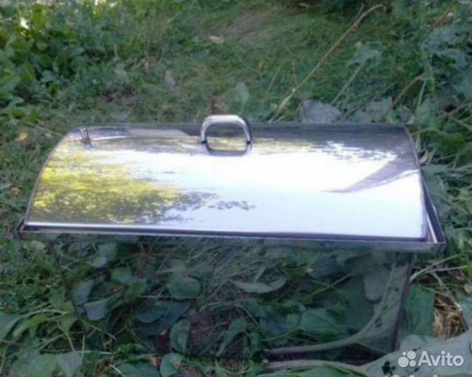 Коптильня горячего копчения из нержавейки 1.5 мм