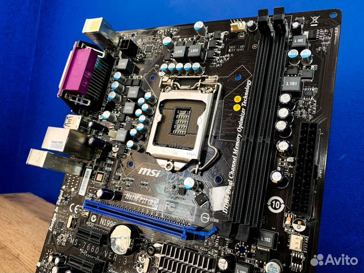 Материнская плата MSI H61M-P21 (B3) LGA1155